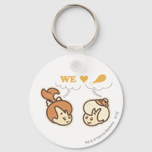 Llavero PEBBLES™ y Bam Bam Love Food