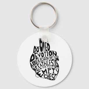 Llavero pecho vacío : corazón anatómico