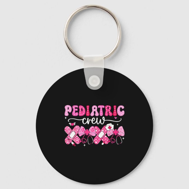 Llavero Pediatric Valentines Nurse Crew Peds Nurse Valenti (Anverso)