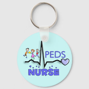 Llavero PEDS NURSE QRS Diseño Camisetas y Regalos