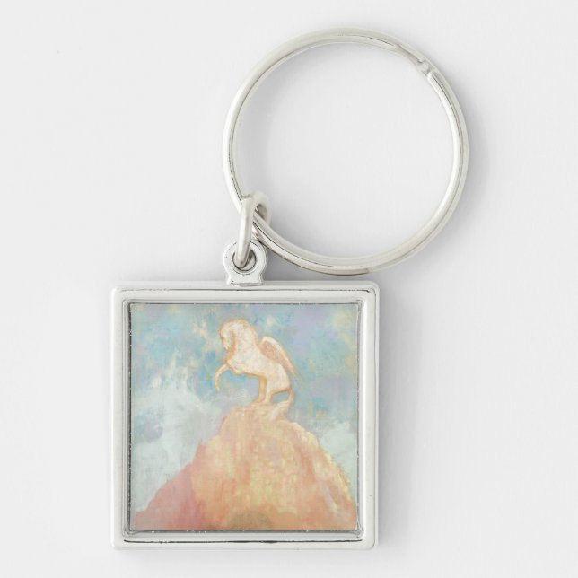 Llavero Pegaso blanco, c.1908 (aceite en lona) (Frente)