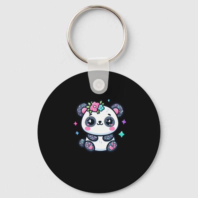 Llavero Pegatina Cute Panda (Anverso)