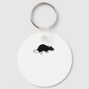 Llavero Pegatina de arte de Urban Rat Stencil Graffiti