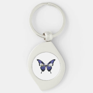 Llavero Pegatina de bandera de mariposa de cola de golondr