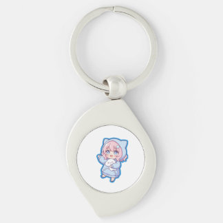 Llavero Pegatina de chica anime Kawaii linda