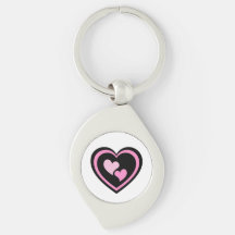 Pegatina de corazón rosa.