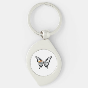 Llavero Pegatina de la bandera de la mariposa de cola tort