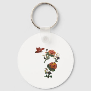 Llavero Pegatina de rosas rosadas