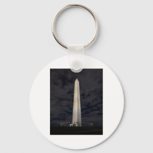 Llavero Pegatina del Monumento a Washington por la noche