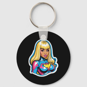 Llavero Pegatina superhéroe de Nicki Minaj