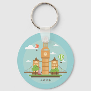 Llavero Pegatinas de monumentos de Londres Inglaterra