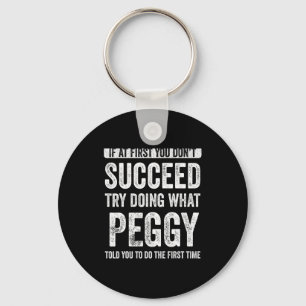 Llavero Peggy Si Al Principio No Tienes Éxito Intenta Hace