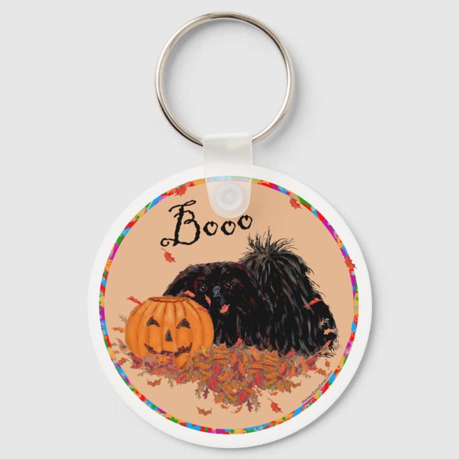 Llavero Pekingese Halloween (Anverso)