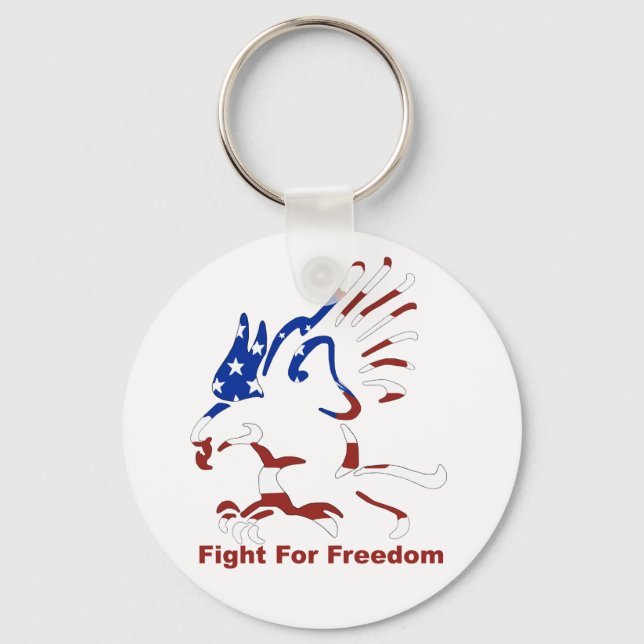 Llavero Pelea Por La Libertad Eagle Keychain (Anverso)