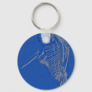 Llavero Pelican, Blue art_