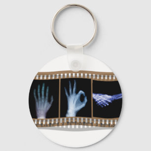 LLAVERO PELÍCULA DE LENGUAJE DE RÓTULO XRAY - HAND OK HAND