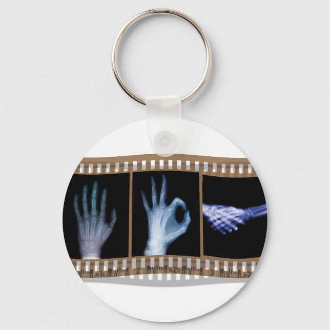 LLAVERO PELÍCULA DE LENGUAJE DE RÓTULO XRAY - HAND OK HAND (Anverso)