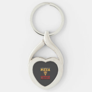 Llavero Películas de terror de pizza Halloween Calavera Mu