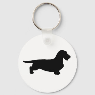 Llavero Pelo duro de Dachshund - Silhouette 1