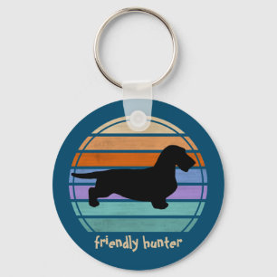 Llavero Pelo duro de Dachshund - Silhouette 1