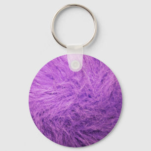 Llavero Pelo Morado Lila