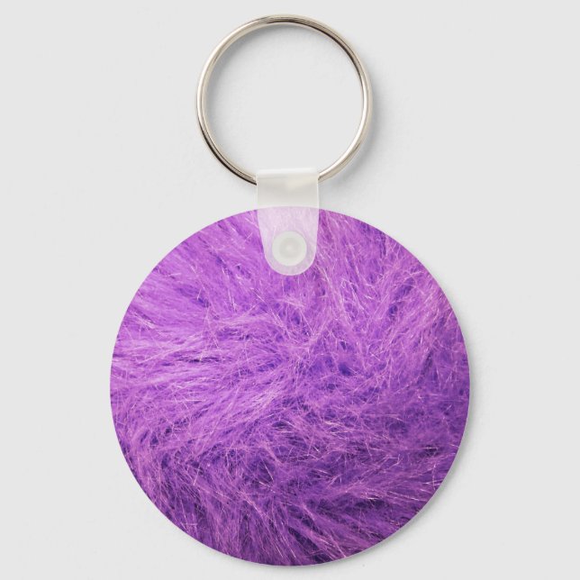 Llavero Pelo Morado Lila (Anverso)