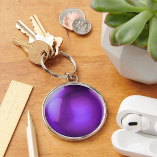 Llavero Pelota de cristal morado