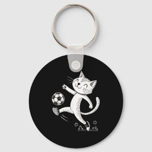Llavero Pelota de fútbol divertida para gatos - Amante de