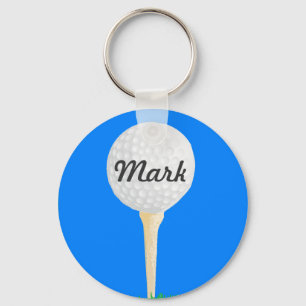Llavero Pelota de golf en camiseta