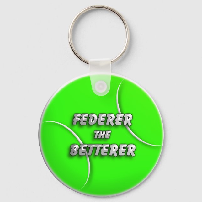 Llavero Pelota de tenis - Federer el mejor (Anverso)