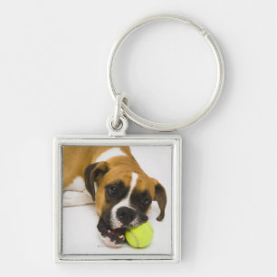Llavero Pelota de tenis penetrante del perro
