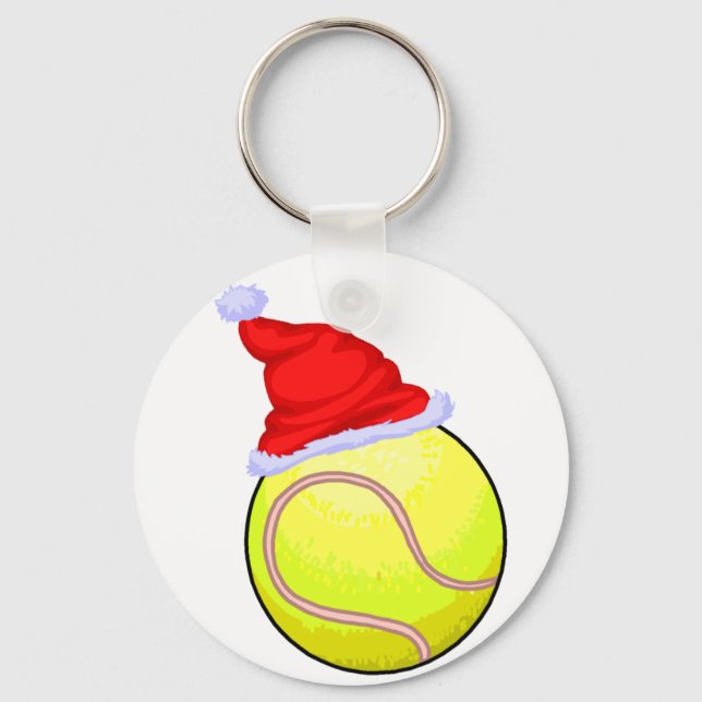 Llavero Pelota de tenis (Santa Hat) (Anverso)