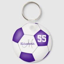 pelota deportiva de fútbol femenino violeta y blan