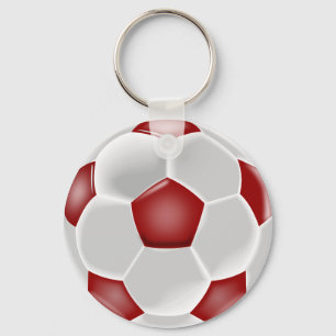 Llavero Pelota roja y blanca