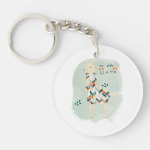 Llavero Pelotón de la llama - ninguna Prob-llama