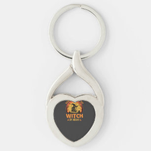 Llavero Peluquera De Día Bruja De Noche Diseño De Hallowee