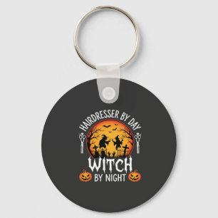 Llavero Peluquera de Halloween Bruja de Día por Noche