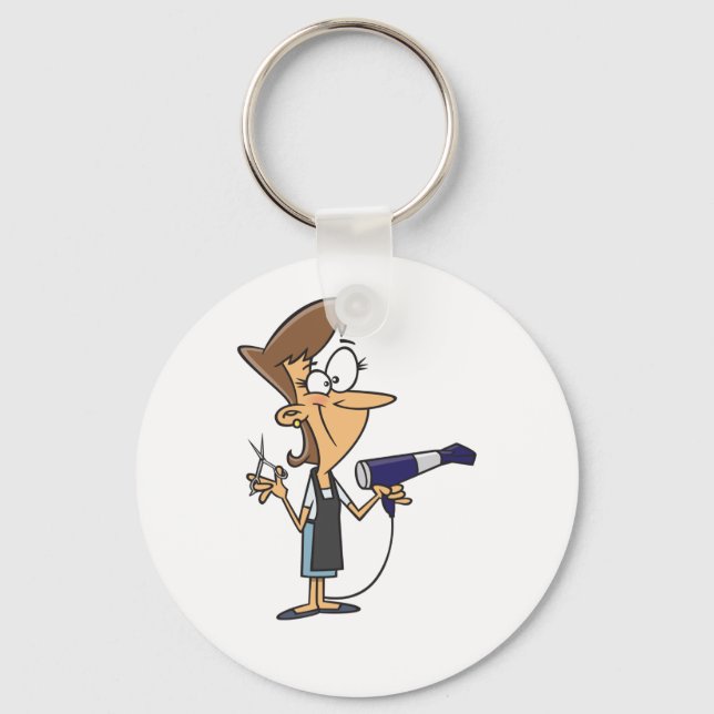 Llavero Peluquería Con Tijeras (Anverso)