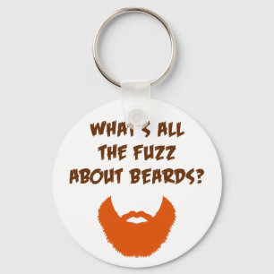 Llavero Pelusa sobre barbas