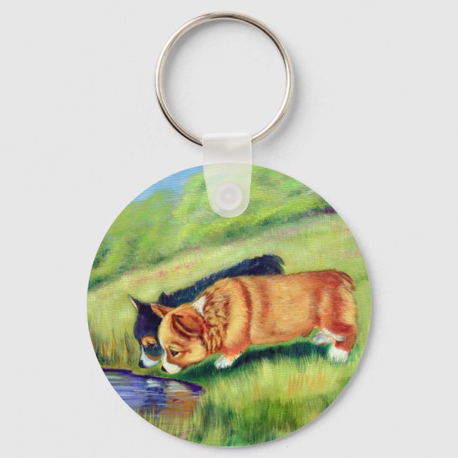 Llavero Pembroke Welsh Corgi Keychain (Anverso)