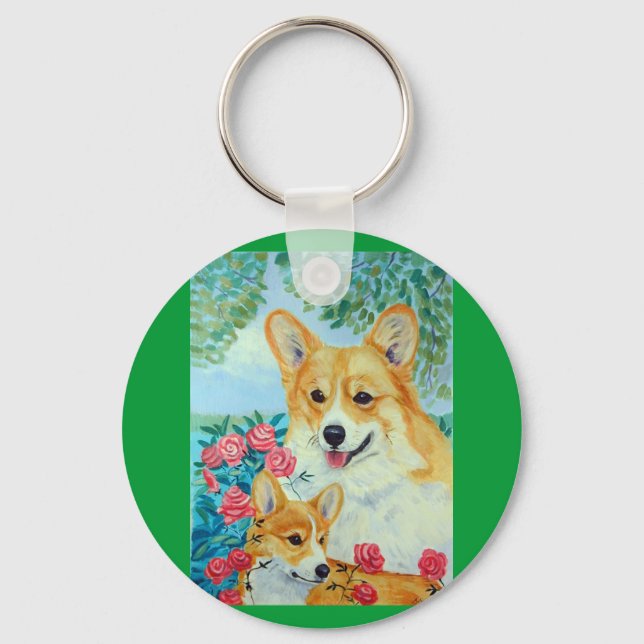 Llavero Pembroke Welsh Corgi Keychain (Anverso)