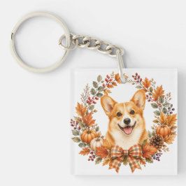 Llavero Pembroke Welsh Corgi Otoño
