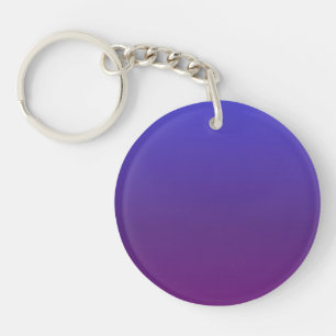 Llavero Pena azul y púrpura personalizada
