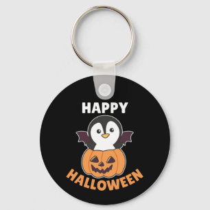 Llavero Penguin Happy Halloween Calabaza