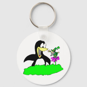 Llavero Penguin y Leprechaun