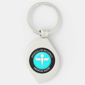 Llavero Penicilina Alerta Médica Keychain Metalizado