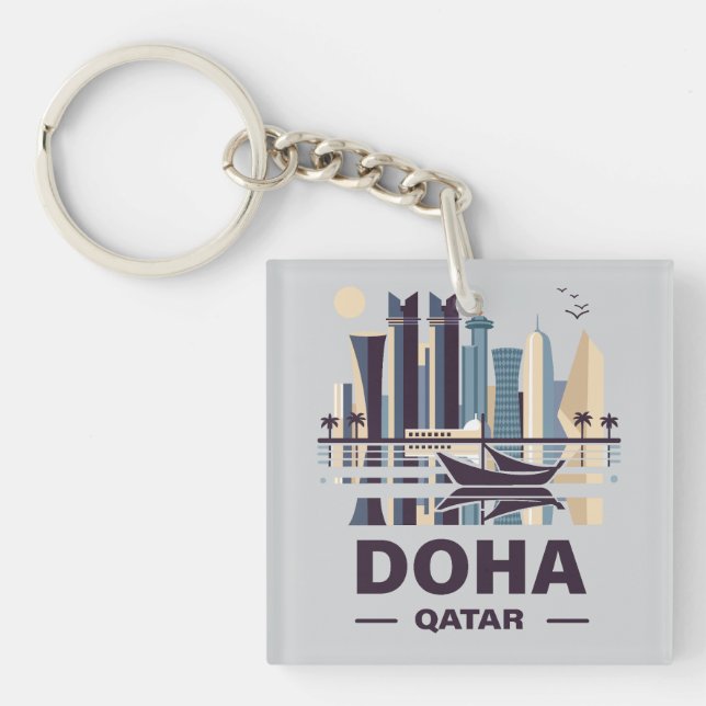 Llavero Península de Qatar en Doha (Frente)