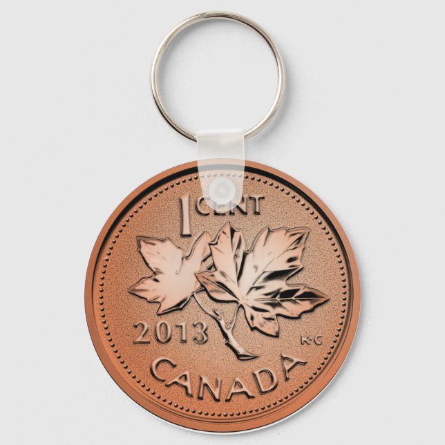 Llavero Penny canadiense de 2013 (Anverso)