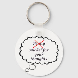 Llavero Penny/Nickel Thought Keychain