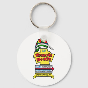 Llavero Pensacola Beach Sign Keychain
